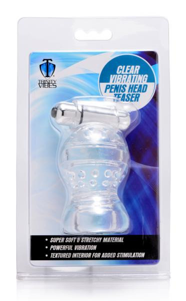 Buy Trinity Vibes Vibrating Penis Head Teaser Clear Male Sex Toy