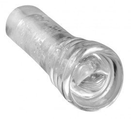 Lusty Lips See Through Masturbation Sleeve - Bulk by XR Brands