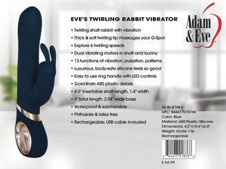 Adam & Eve Eves Twirling Rabbit Vibrator