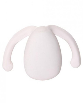 Eva 2 Couples Vibrator Quartz White by Dame Products
