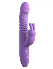Fantasy For Her Ultimate Thrusting Rabbit Vibrator Purple by Pipedream Products