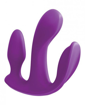 3Some Total Ecstasy Silicone Vibrator Purple by Pipedream Products