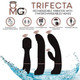 Trifecta Vibrator with 3 Interchangeable Heads Black by Doctor Love - Product SKU DLOMGTRI1