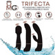 Trifecta Vibrator with 3 Interchangeable Heads Black by Doctor Love - view 2