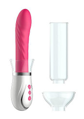Pumped Twister 4 In 1 Couples Rechargeable Pump Kit Pink by Shots Toys