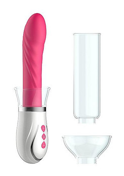 Pumped Twister 4 In 1 Couples Rechargeable Pump Kit Pink by Shots Toys