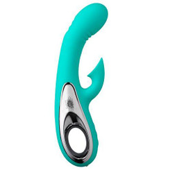 Cloud 9 Pro Sensual Air Touch VI Come Hither Rabbit Teal by Cloud 9 Novelties