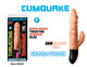 Skinsations Cum Quake Warming Dildo with Clit Stimulator by Hott Products - Product SKU HO3241