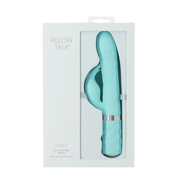 Pillow Talk Lively Dual Motor Massager Teal Adult Sex Toy
