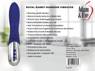 Royal Rabbit Warming Vibrator Sex Toys