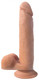 Curve Toys Big Shot 10 inches Vibrating Silicone Dong with Balls Beige - Product SKU CN19100610