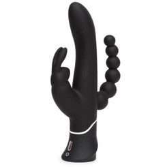 Happy Rabbit Triple Curve Black Vibrator by Lovehoney ltd