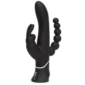 Happy Rabbit Triple Curve Black Vibrator by Lovehoney ltd