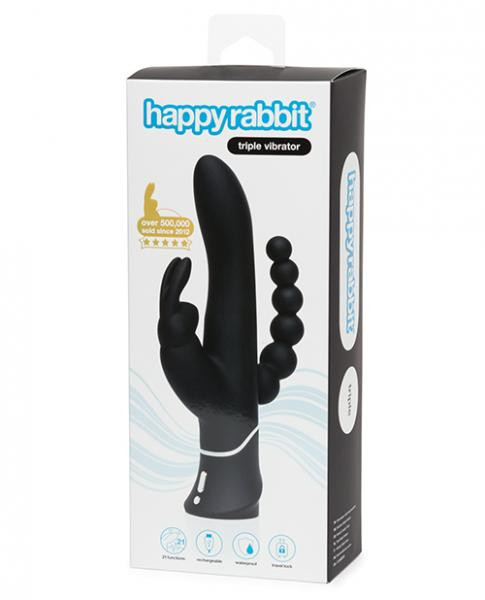 Buy Happy Rabbit Triple Curve Black Vibrator Sex Toy Buy Happy Rabbit Triple Curve Black Vibrator Sex Toy