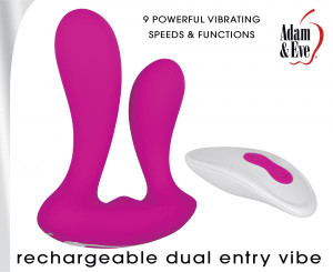 Adam & Eve Rechargeable Dual Entry Vibe Sex Toy