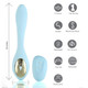 Harmonie Dual Vibrator Teal Silicone Rechargeable by Maia Toys - view 4