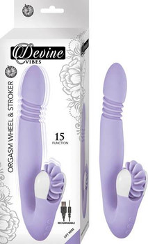 Devine Vibes Orgasm Wheel & Stroker Purple Adult Sex Toys