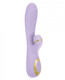 Vibes Of New York Ribbed Suction Massager Purple Adult Sex Toys