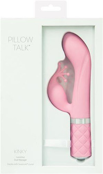 Pillow Talk Clitoral W/ Swarovski Crystal Pink by BMS Enterprises