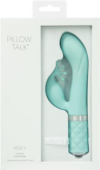 Pillow Talk Kinky Clitoral W/ Swarovski Crystal Teal Adult Toys