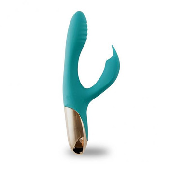 Skyler Silicone Bendable Rabbit Vibrator Green by Maia Toys