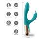 Skyler Silicone Bendable Rabbit Vibrator Green by Maia Toys - view 4