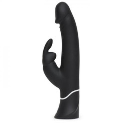 Happy Rabbit Realistic Black Vibrator by LoveHoney