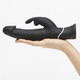 Happy Rabbit Realistic Black Vibrator by LoveHoney - view 3