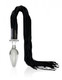Icicles #49 Glass Butt Plug Attached Flogger Clear Sex Toy