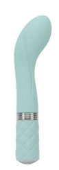 Pillow Talk Sassy G-Spot Vibe with Crystal Teal by BMS Enterprises