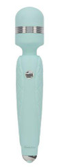 Pillow Talk Cheeky Wand Vibe Swarovski Crystal Teal by BMS Enterprises