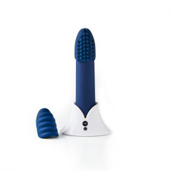 Sensuelle Point Plus Bullet Vibrator Blue 2 Sleeves by Novel Creations Toys