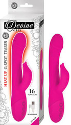Devine Vibes Heat-Up G-Spot Teaser Pink Vibrator Adult Toy