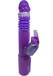 Deep Stroker Rabbit Vibe With Clit Stimulator - Purple Best Sex Toys