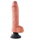 King Penis 10 inches Vibrating Penis with Balls Beige by Pipedream Products - view 4