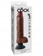 King Cock 10 inches Vibrating Cock with Balls Brown by Pipedream - Product SKU PD541029