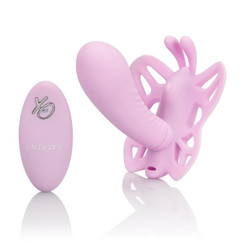 Venus Butterfly Silicone Remote Venus G Pink Vibrator by California Exotic Novelties