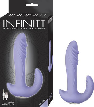 Infinitt Rotating Lavender Dual Massager Adult Sex Toys