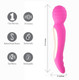 Zoe Rechargeable Dual Vibrating Wand Hot Pink by Maia Toys - view 4