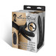 Unisex Vibrating Hollow Double Penetration Strap-On Dildo Black by Electric Eel Inc