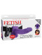 Fetish Fantasy 7 inches Vibrating Hollow Strap On Balls Purple by Pipedream - Product SKU PD337612