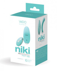 Vedo Niki Rechargeable Panty Vibe Tease Me Turquoise Adult Sex Toy