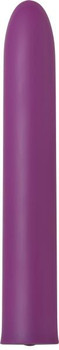 Eves Satin Slim Rechargeable Vibe Purple with Sleeve Adult Sex Toy