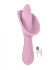 Devine Vibes Vibro Tongue Clit Hugger Pink Best Sex Toys