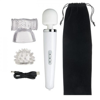 Cloud 9 Health & Wellness Wand Massager Kit 30 Function White Best Sex Toy