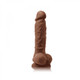 Colours Pleasures Vibrating 5 Dildo Brown  inches Sex Toy