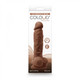 Colours Pleasures Vibrating 5 Dildo Brown inches by NS Novelties - view 2