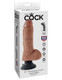 King Cock 8 inches Vibrating Tan Dildo with Balls by Pipedream - Product SKU PD540722