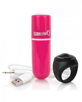 Screaming O Charged Vooom Remote Control Mini Vibe Pink Sex Toys