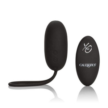 Silicone Remote Rechargeable Egg Vibrator Black by Cal Exotics